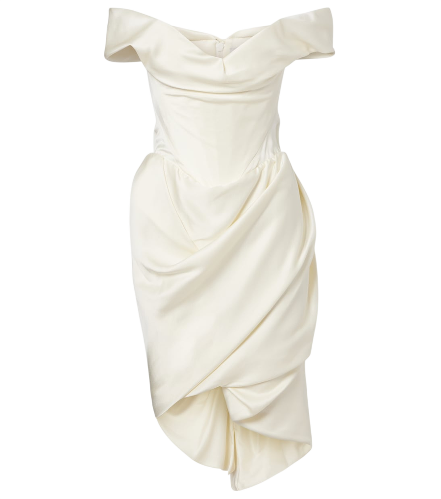 Vivienne Westwood Nova Cora draped satin minidress