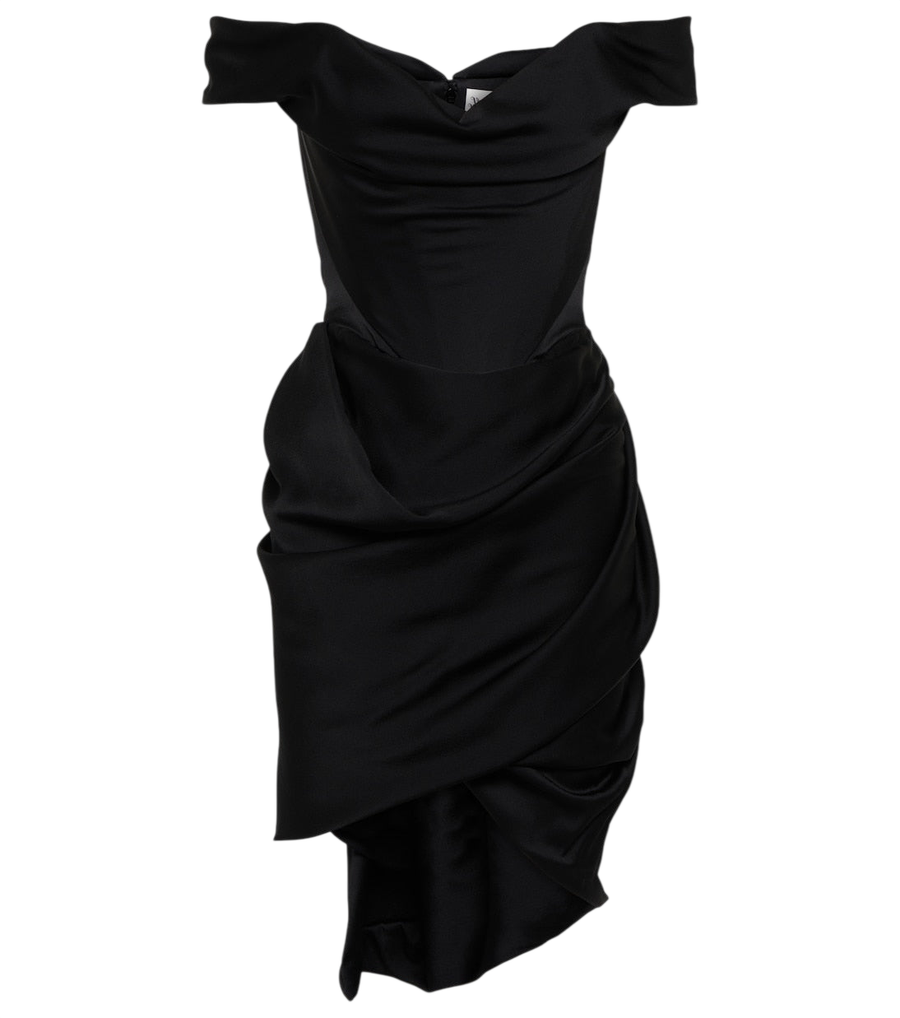 Vivienne Westwood Off-shoulder bustier crêpe minidress