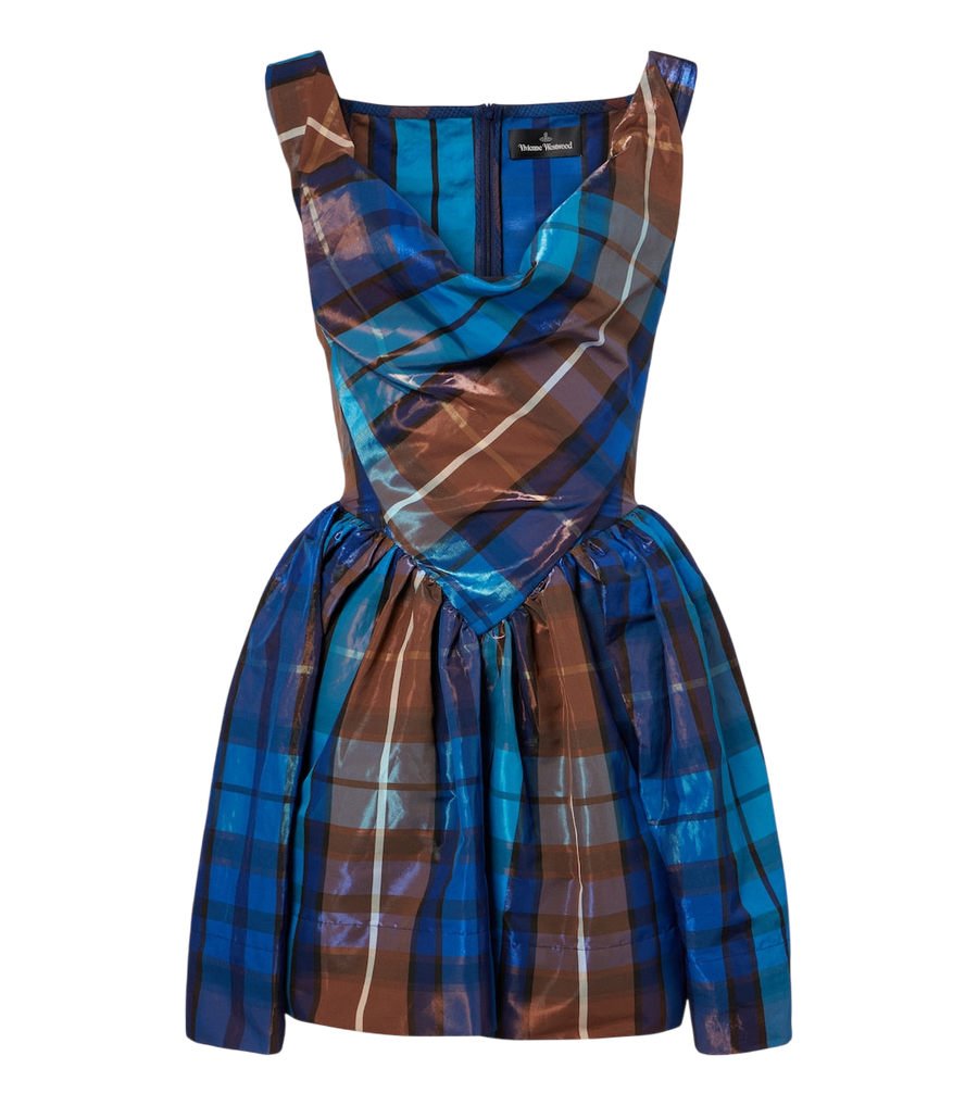 Vivienne Westwood Sunday checked twill minidress