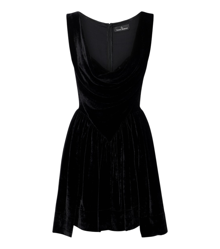 Vivienne Westwood Sunday draped velvet minidress