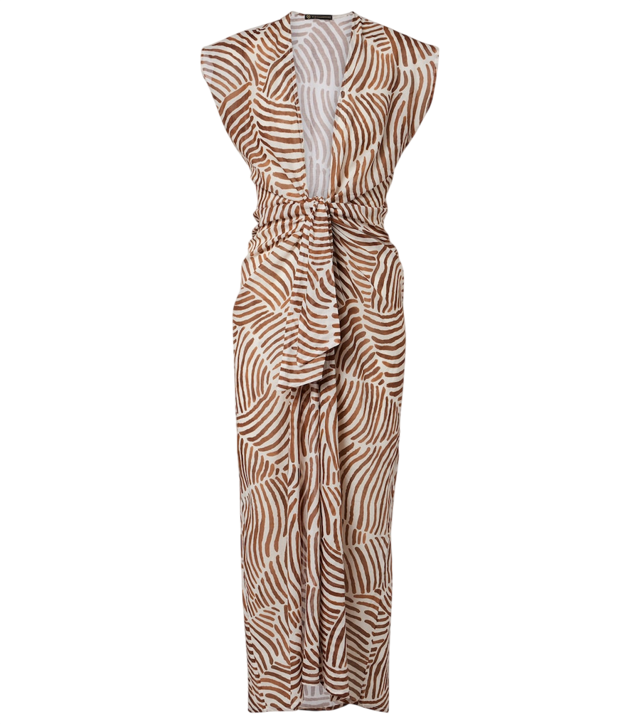 ViX Paula Hermanny Sasha printed cotton midi dress