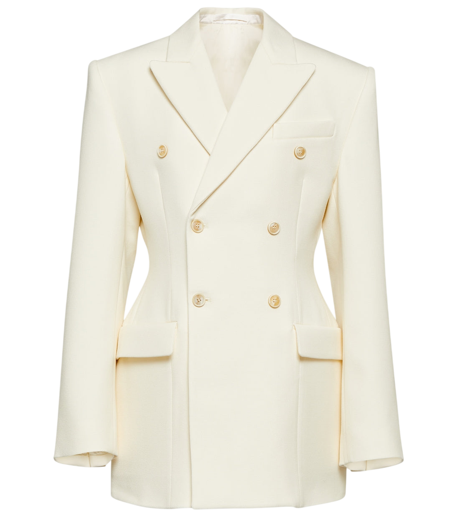 Wardrobe.NYC Contour double-breasted wool blazer