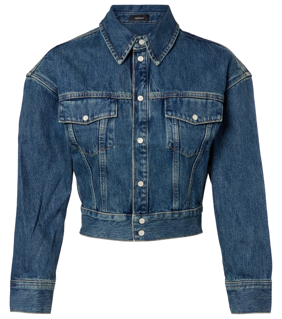 Wardrobe.NYC Cropped denim jacket