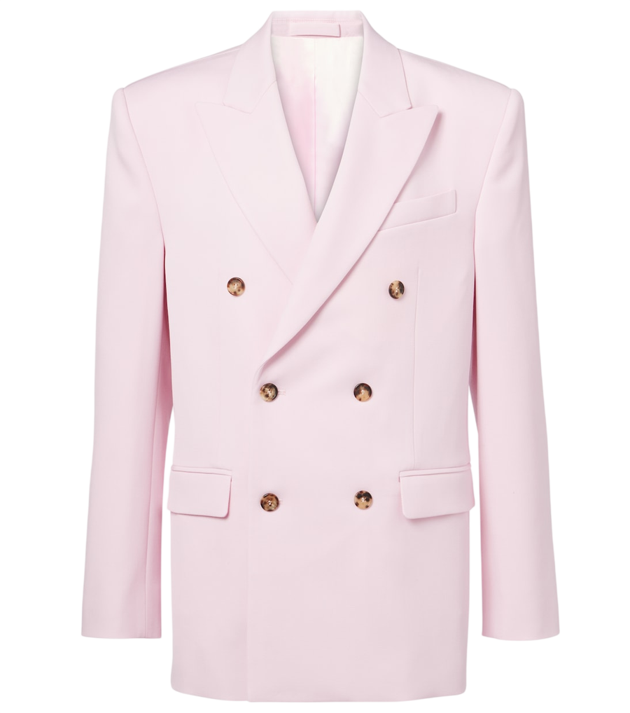 Wardrobe.NYC Double-breasted virgin wool blazer