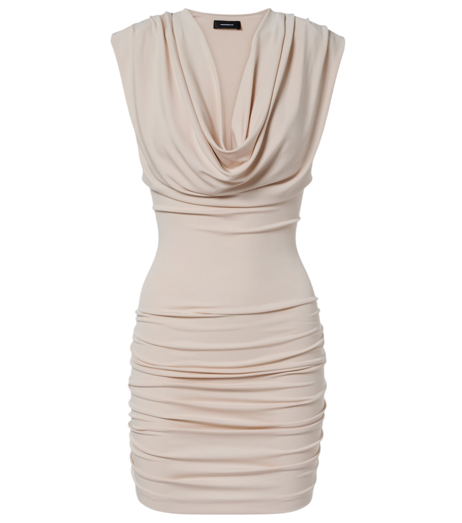 Wardrobe.NYC Draped jersey minidress