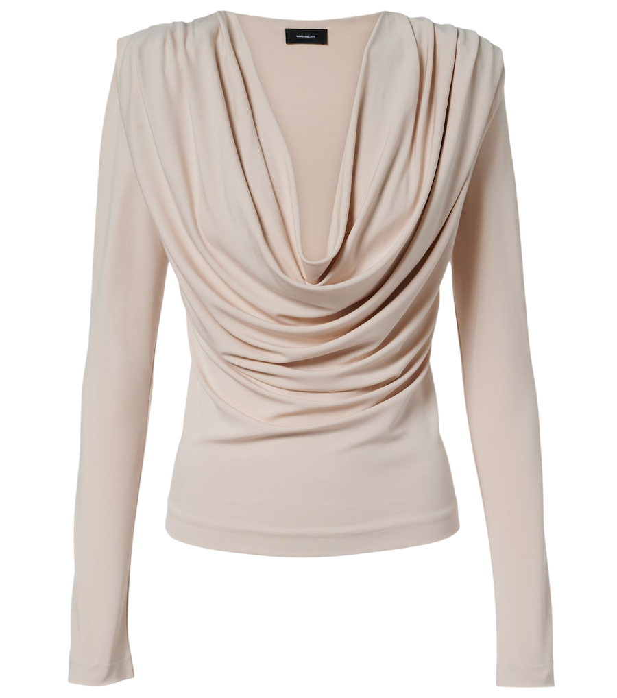 Top de jersey drapeado de Wardrobe.NYC