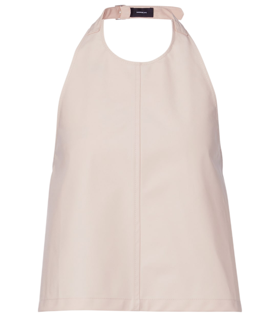 Haut à encolure américaine en mélange de coton Wardrobe.NYC