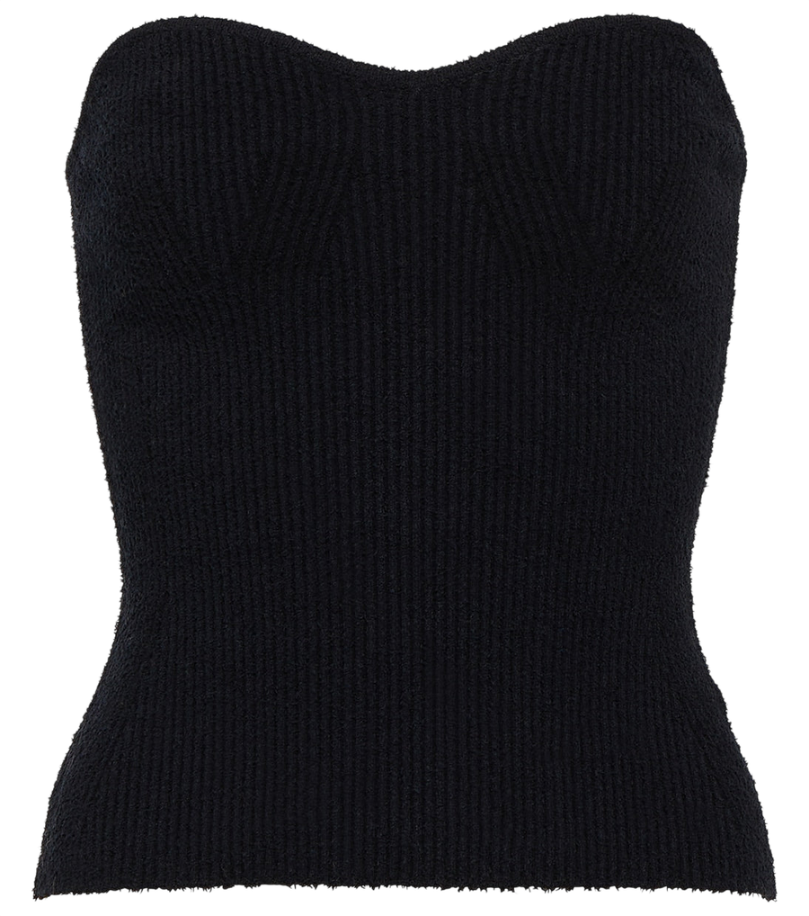 Wardrobe.NYC Ribbed-knit cotton-blend top