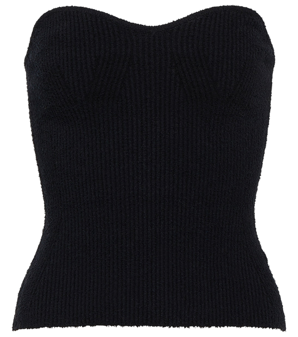 Wardrobe.NYC Ribbed-knit cotton-blend top