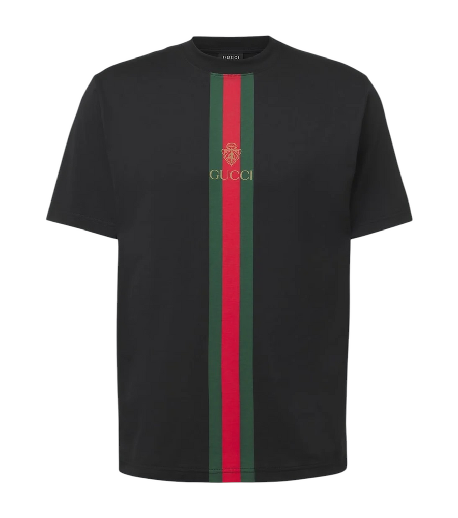 Web Stripe cotton T-shirt