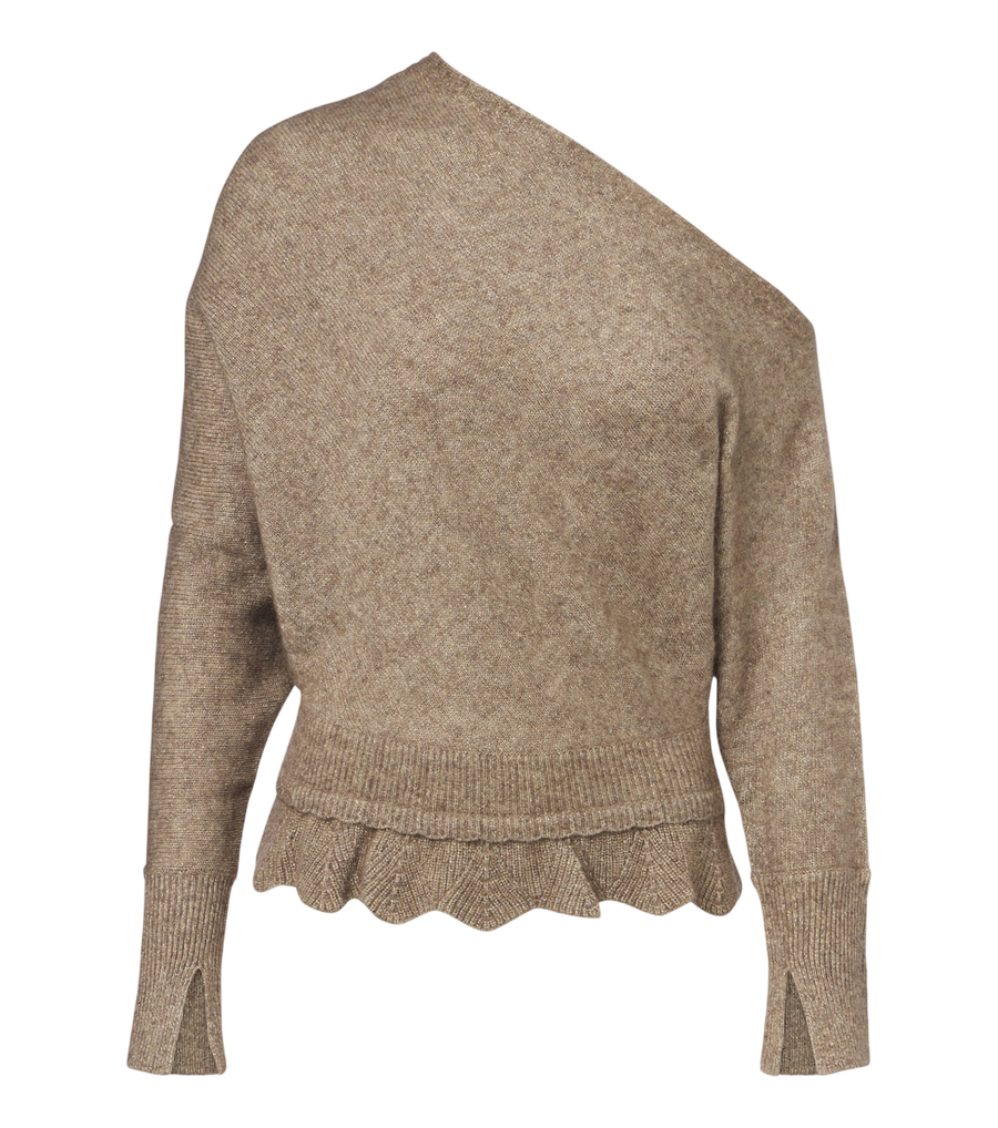 Xu Zhi Ruffled asymmetric sweater
