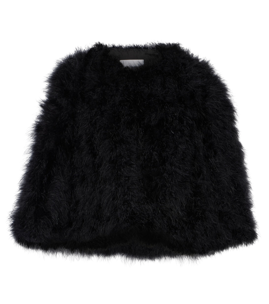 Yves Salomon Faux fur cape