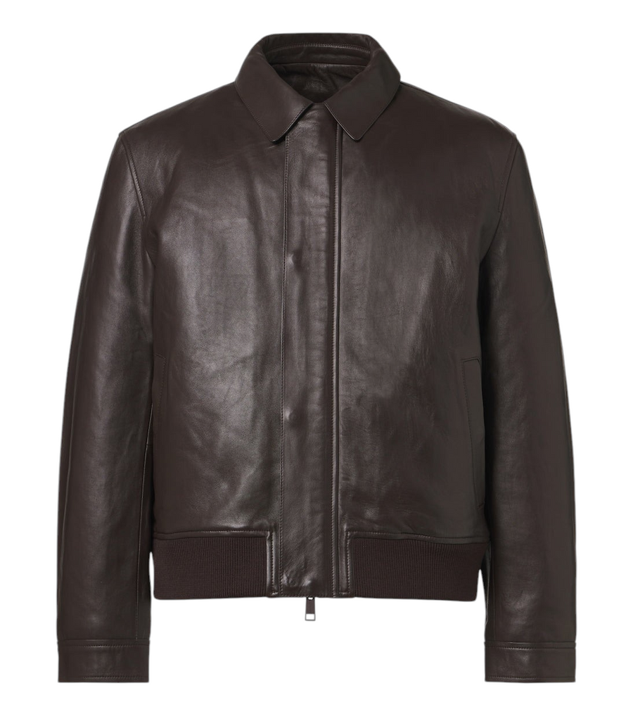 Yves Salomon Leather blouson jacket
