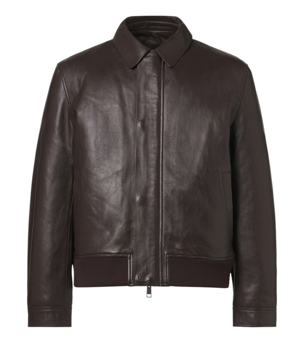 Yves Salomon Leather blouson jacket