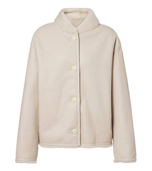 Yves Salomon Reversible shearling-trimmed leather jacket
