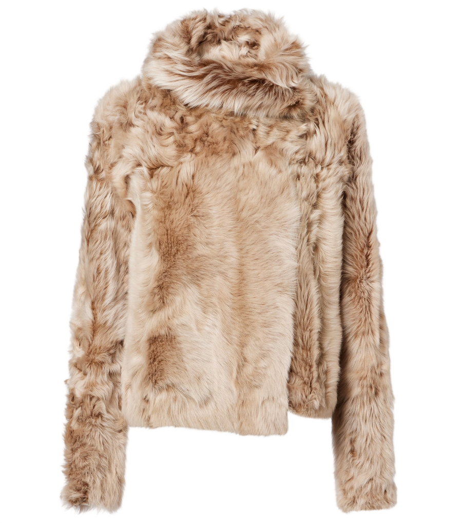 Yves Salomon Reversible shearling wrap jacket