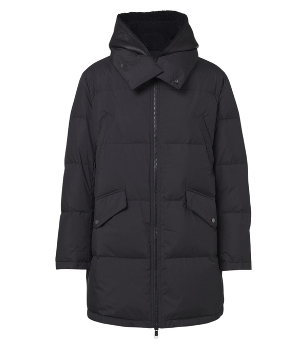Yves Salomon Shearling-trimmed down coat