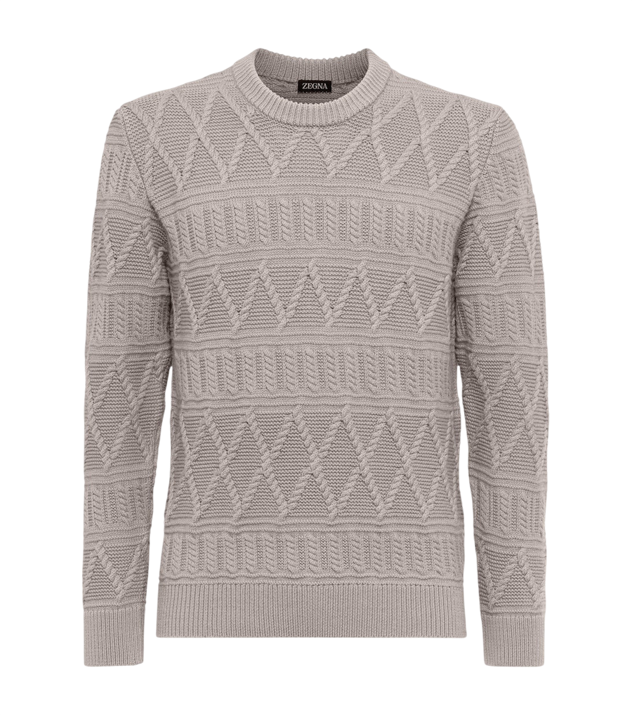 Zegna Aran wool sweater