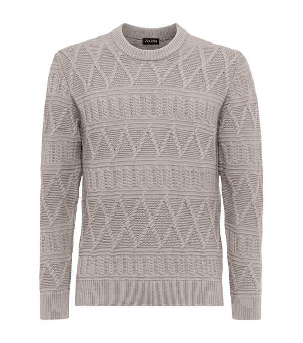 Zegna Aran wool sweater
