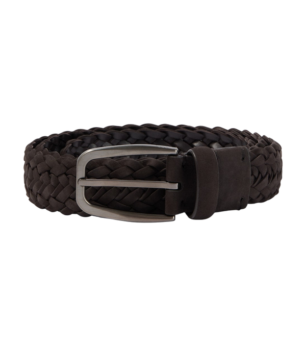 Zegna Cintura in pelle intrecciata