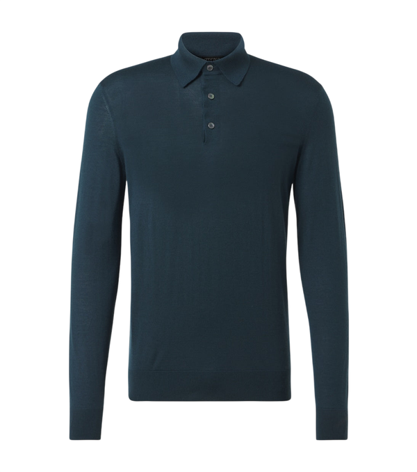 Zegna Cashmere and silk polo shirt