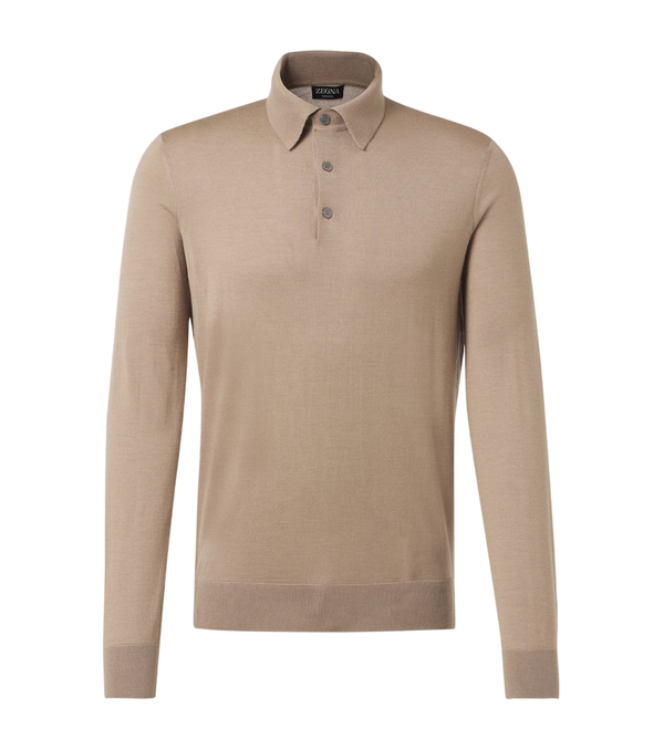 Zegna Cashmere and silk polo sweater