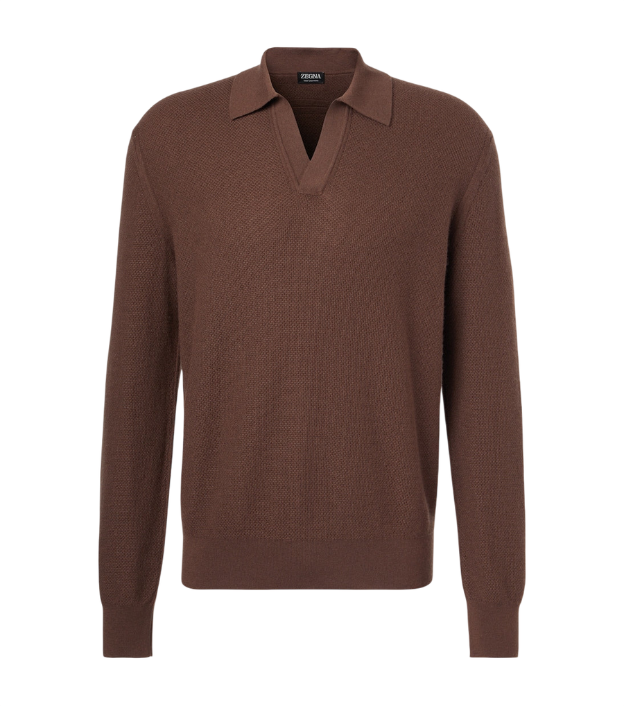 Zegna Cashmere half-zip sweater