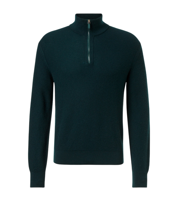 Zegna Cashmere half-zip sweater