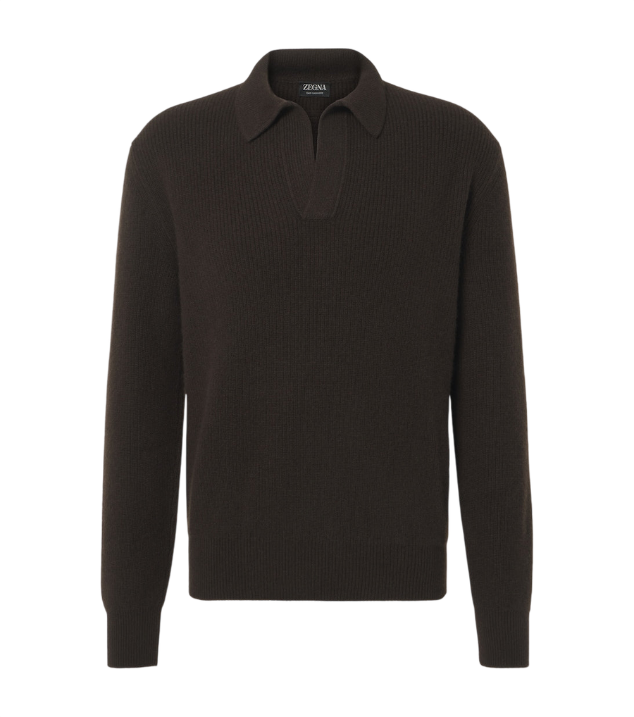 Zegna Cashmere polo sweater