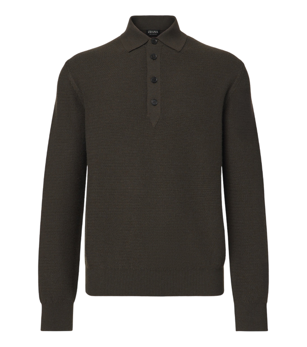 Zegna Cashmere polo sweater