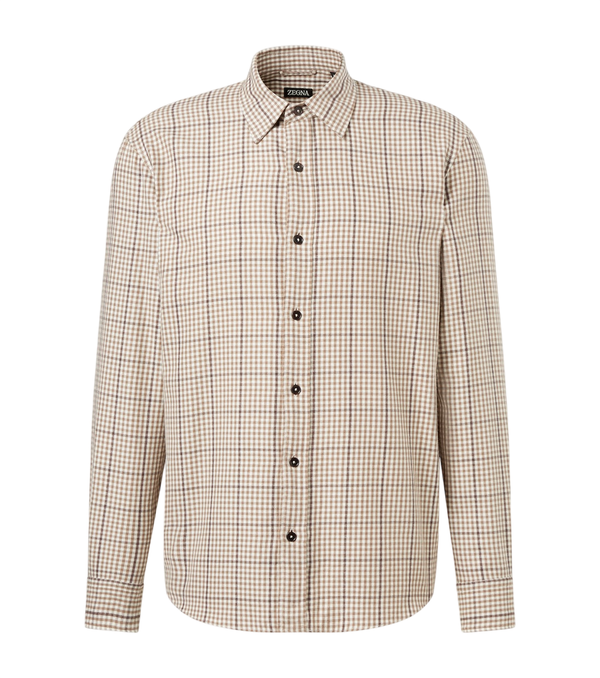 Zegna Checked cotton shirt
