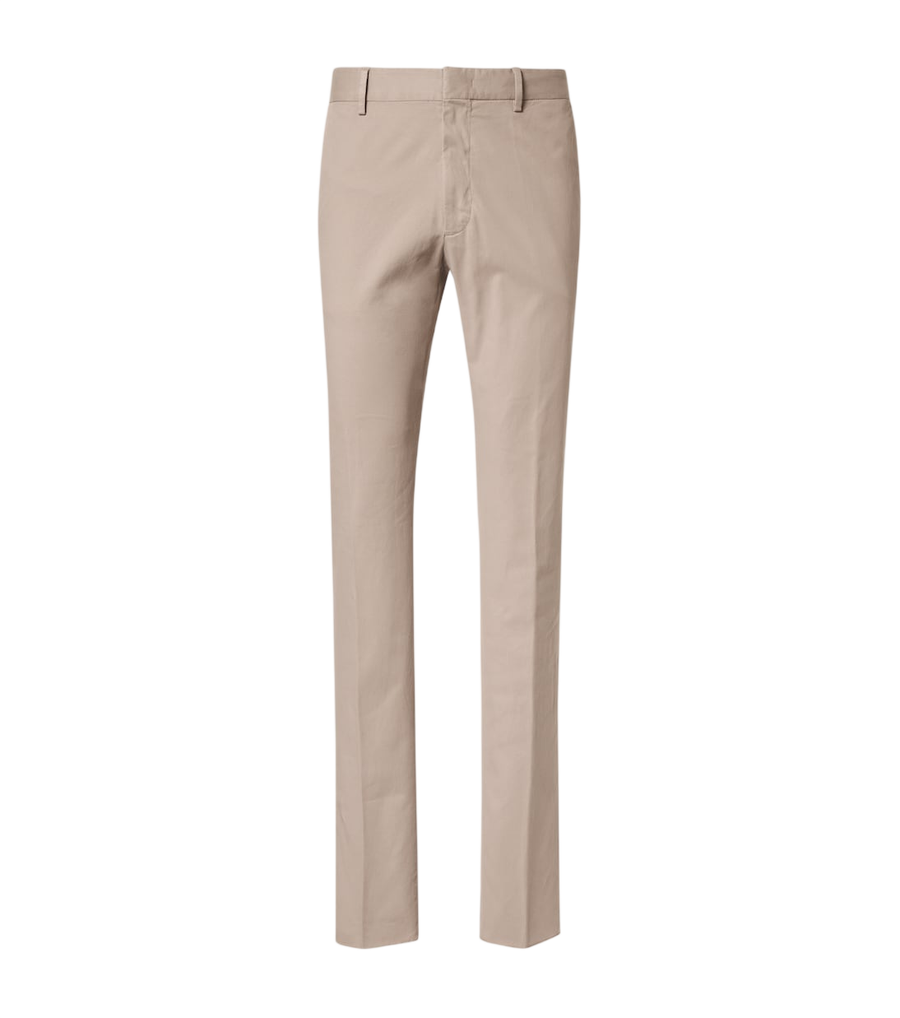 Zegna Cotton-blend straight pants