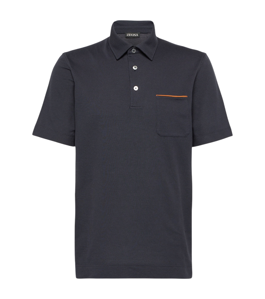 Zegna Cotton piqué polo shirt