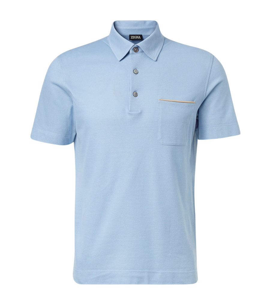 Zegna Cotton piqué polo shirt