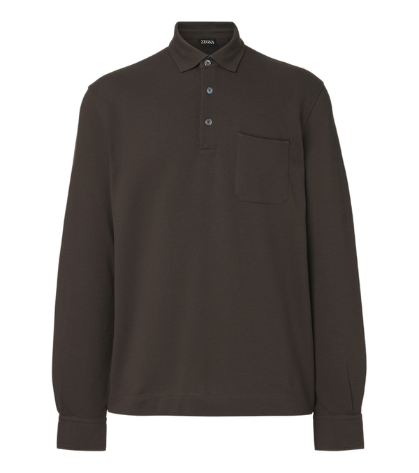 Zegna Cotton piqué polo shirt