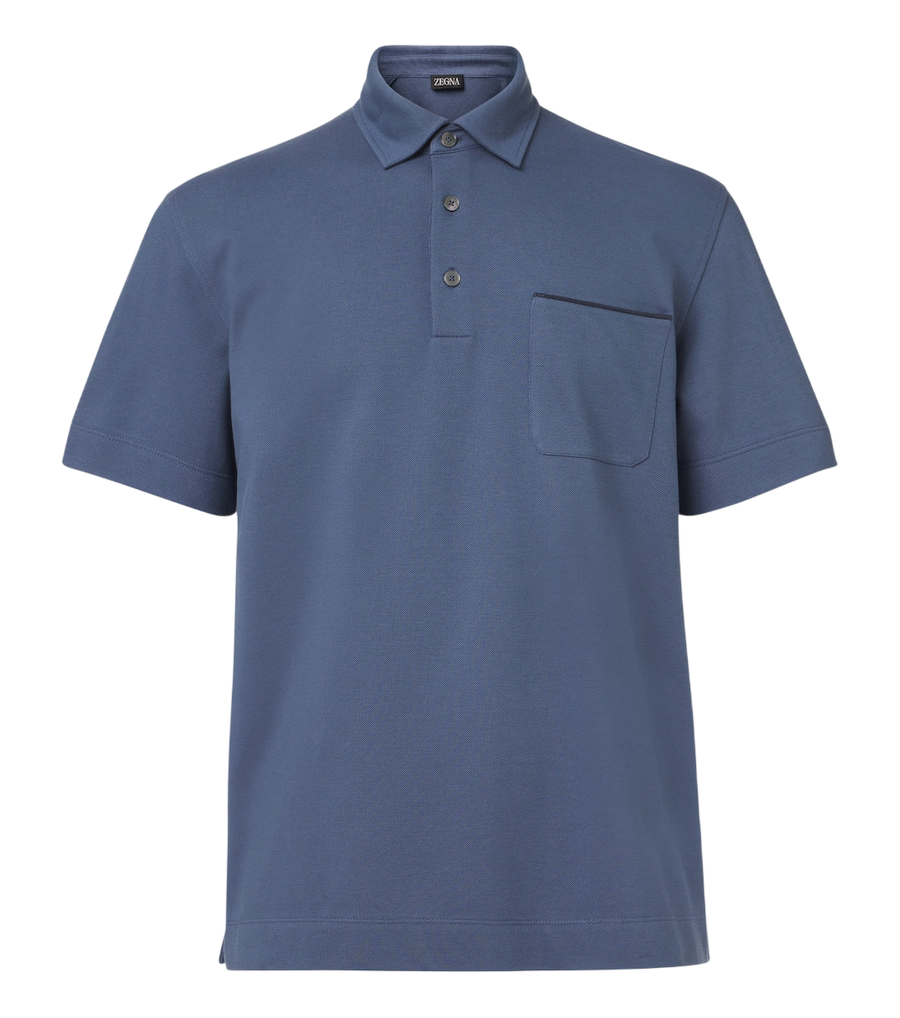 Zegna Cotton piqué polo shirt