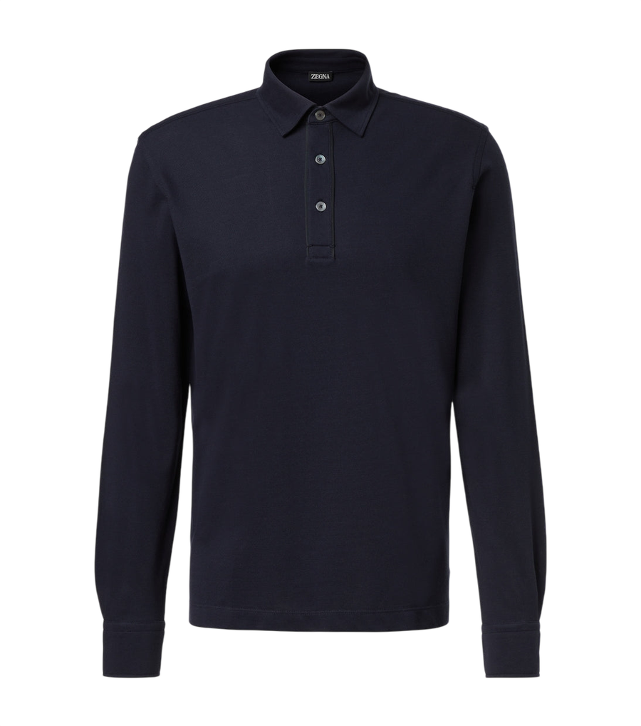 Zegna Cotton piqué polo sweater