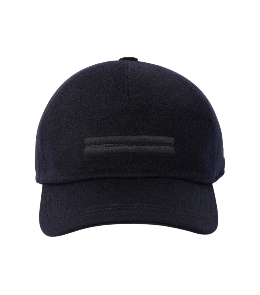 Zegna Embroidered cashmere baseball cap
