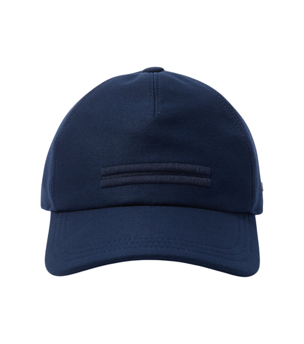 Zegna Berretto da baseball in cotone ricamato