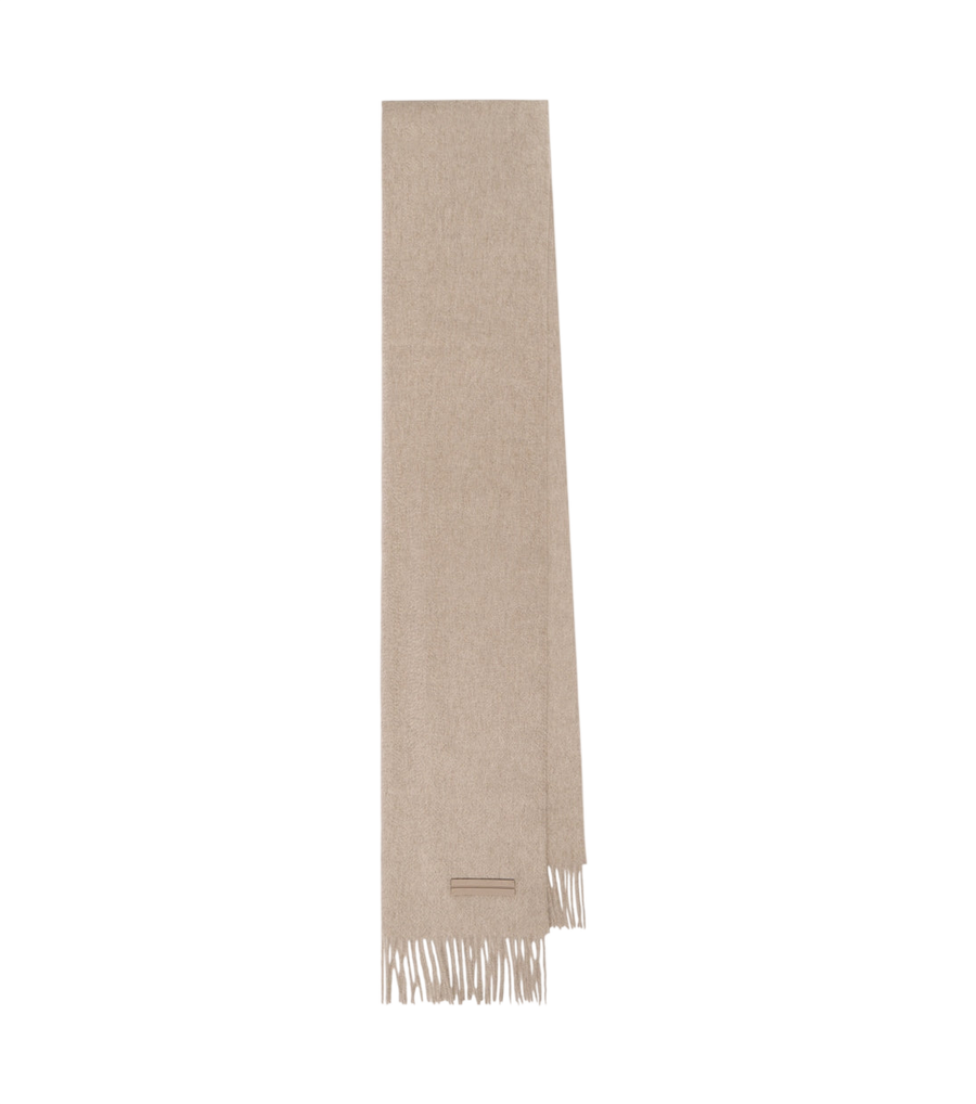 Zegna Fringed cashmere scarf
