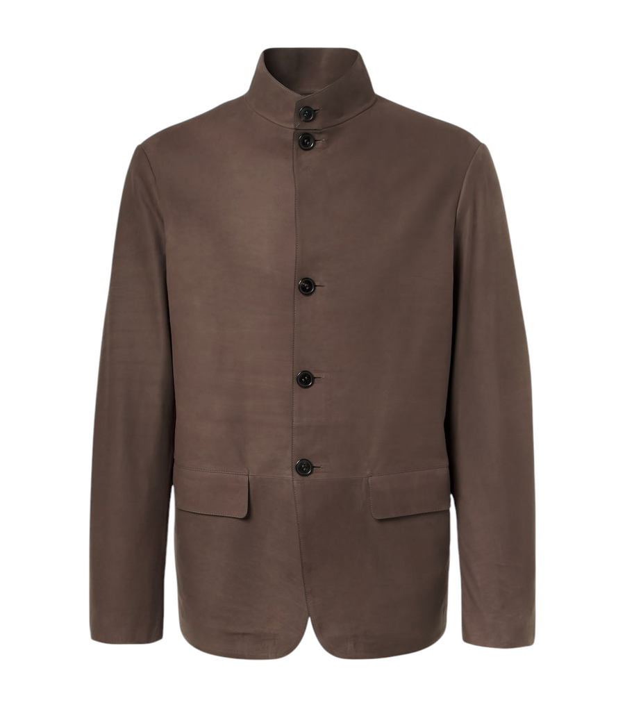Zegna Il Conte leather jacket