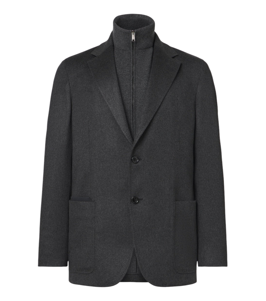 Zegna Layered cashmere blazer