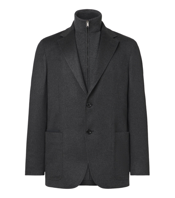 Zegna Layered cashmere blazer