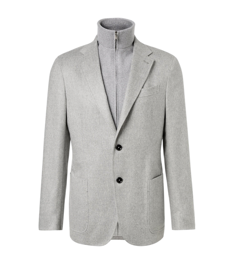 Zegna Layered cashmere blazer
