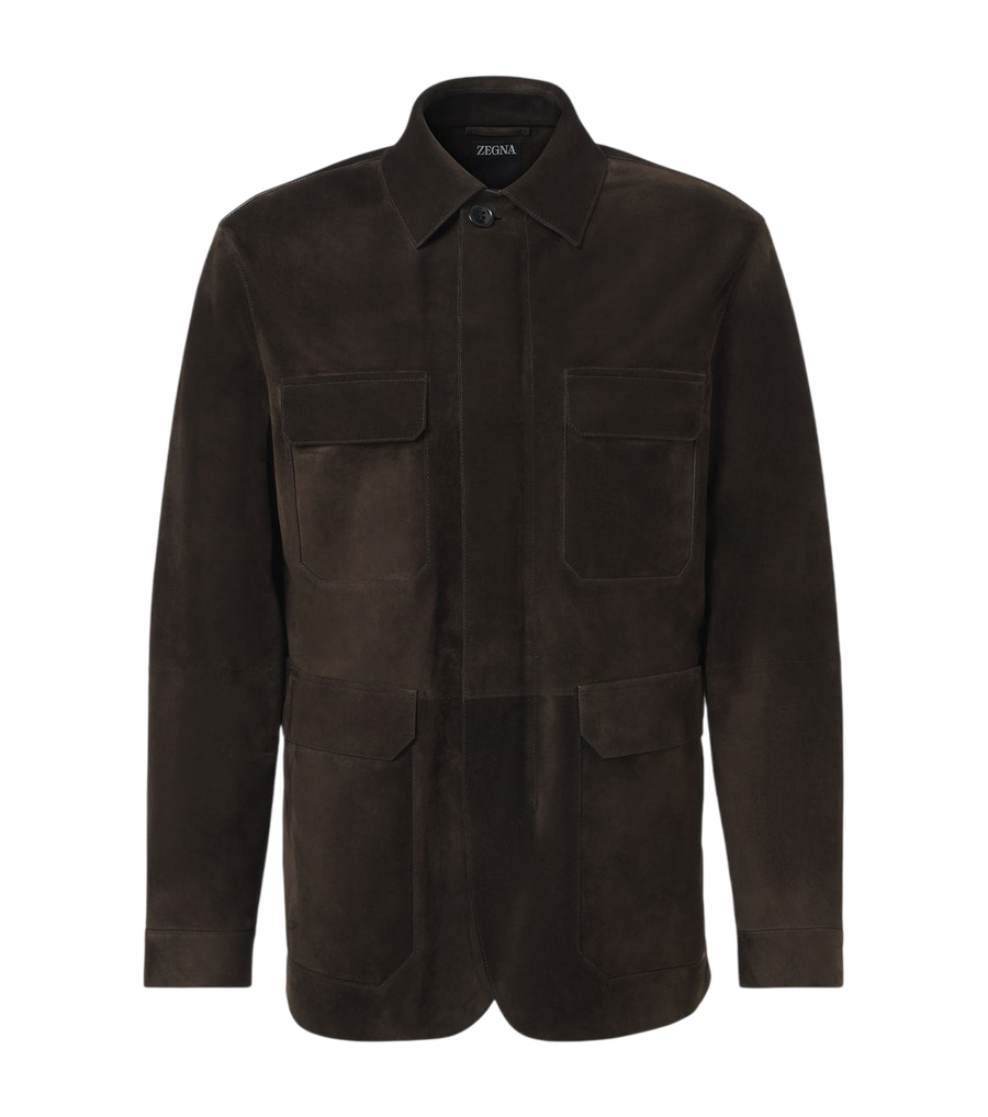 Zegna Leather field jacket