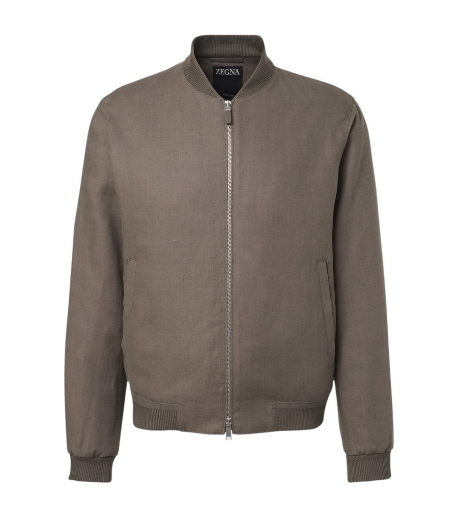 Zegna Linen bomber jacket