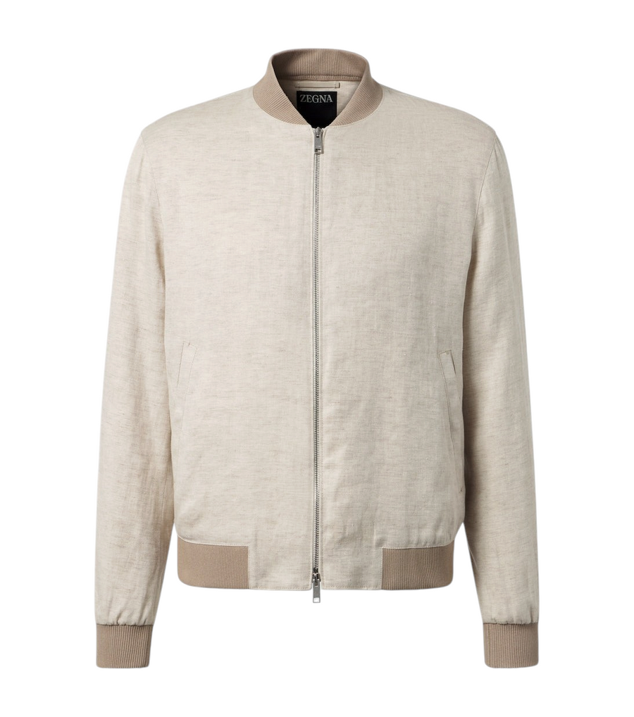 Zegna Linen bomber jacket