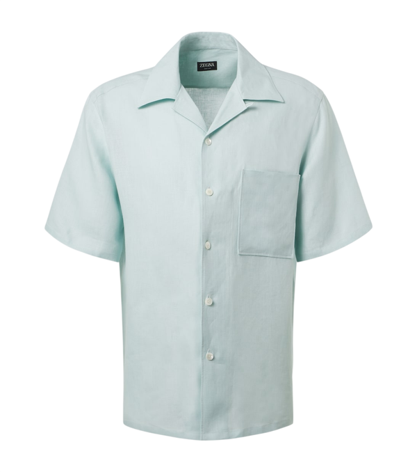 Zegna Linen bowling shirt