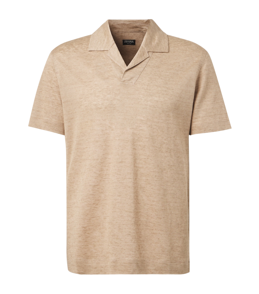 Zegna Linen polo shirt