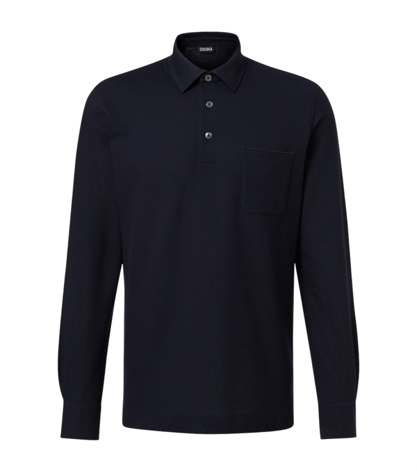 Zegna Logo cotton polo shirt